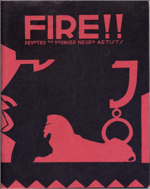 FIRE!! No. 1 cover, designed by Aaron Douglas, 1926.