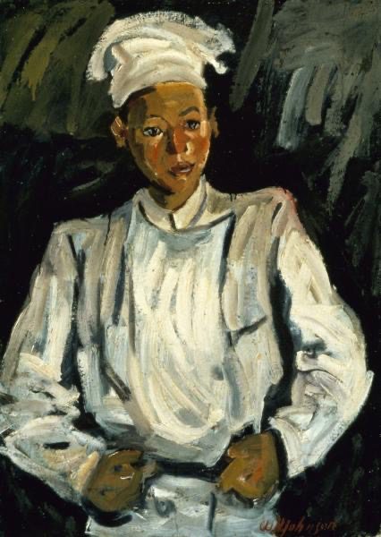 Young Pastry Cook, by William H. Johnson, c. 1930.