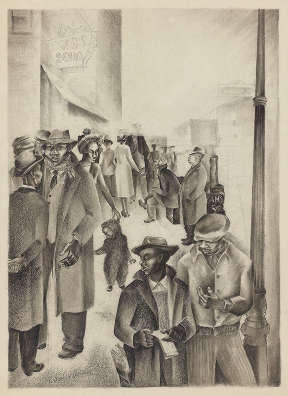 Harlem Street Scene, by Charles Henry Alston, c. 1930s.