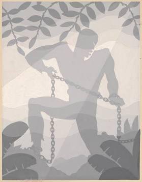 Study for God's Trombones, by Aaron Douglas, c. 1927.