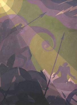 Let My People Go, by Aaron Douglas, c. 1939.