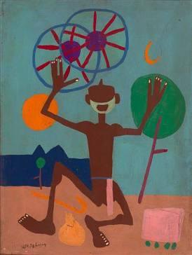 Ezekiel Saw the Wheel, by William H. Johnson, 1945.